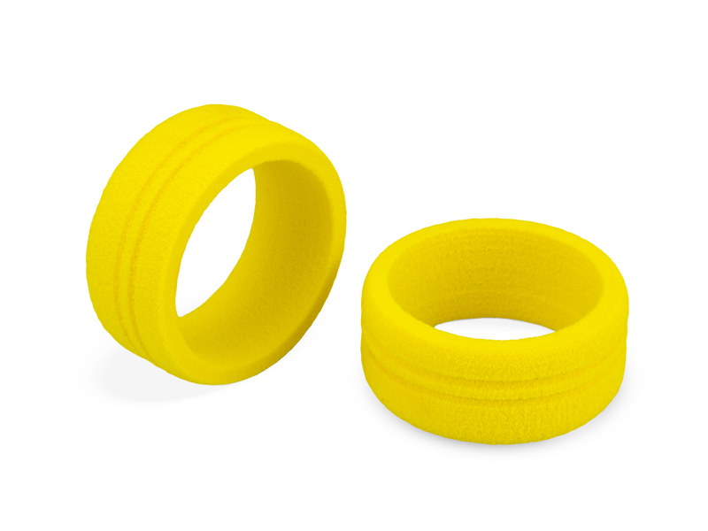 JConcepts Dirt Wheel - foam grip, yellow - 2pc. (Fits - Sanwa, Futaba, KO and Spektrum radios)