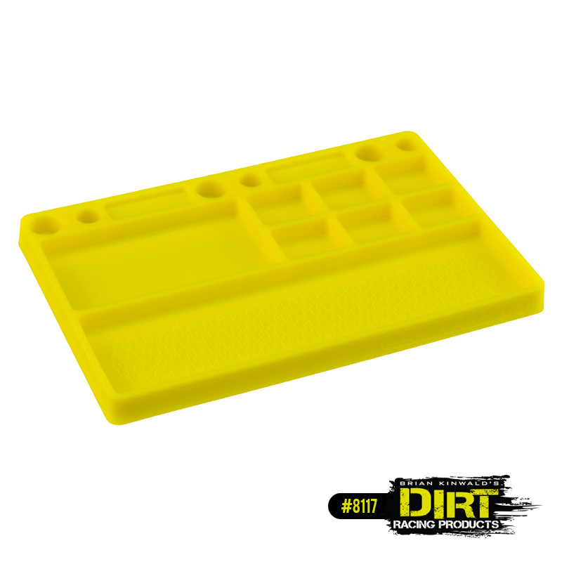 JConcepts Dirt Racing Products rubber parts tray (yellow) - Click Image to Close