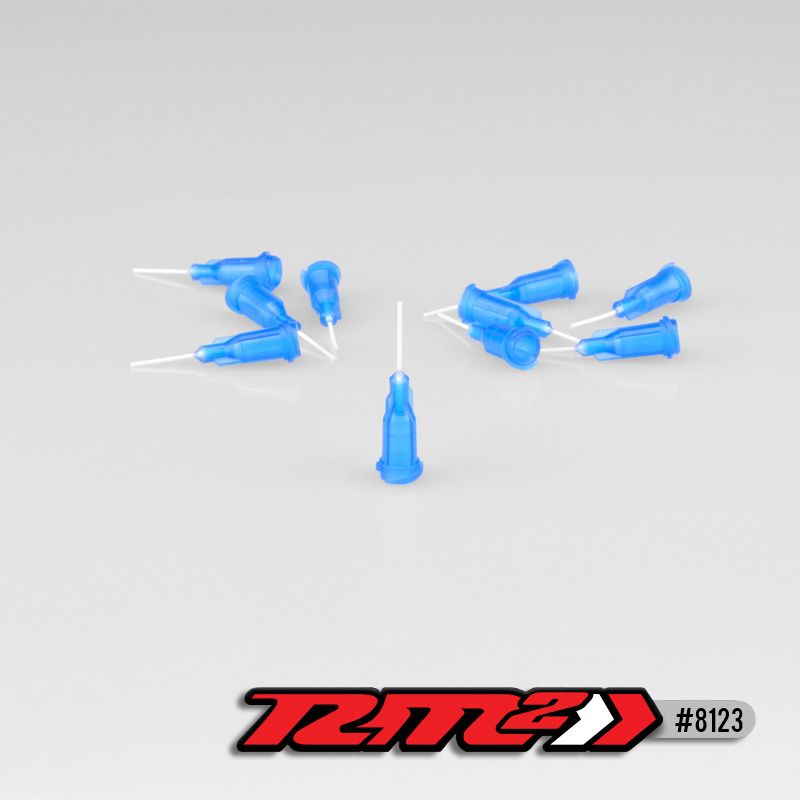 JConcepts Glue tip needle, thin bore - Blue (10)