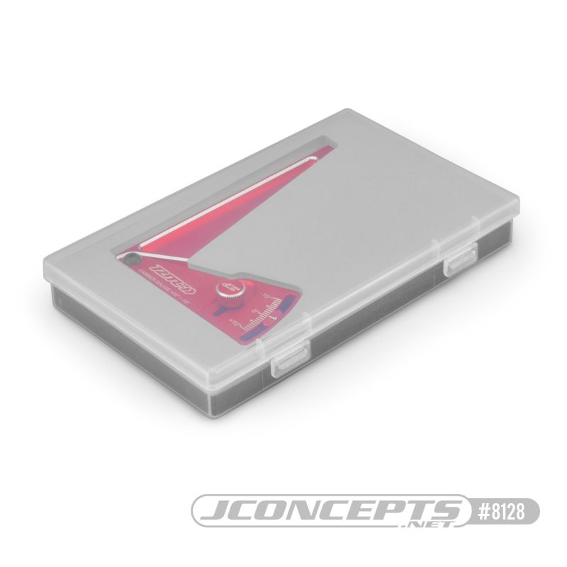 JConcepts RM2 Aluminum camber gauge, 120mm - red - Click Image to Close