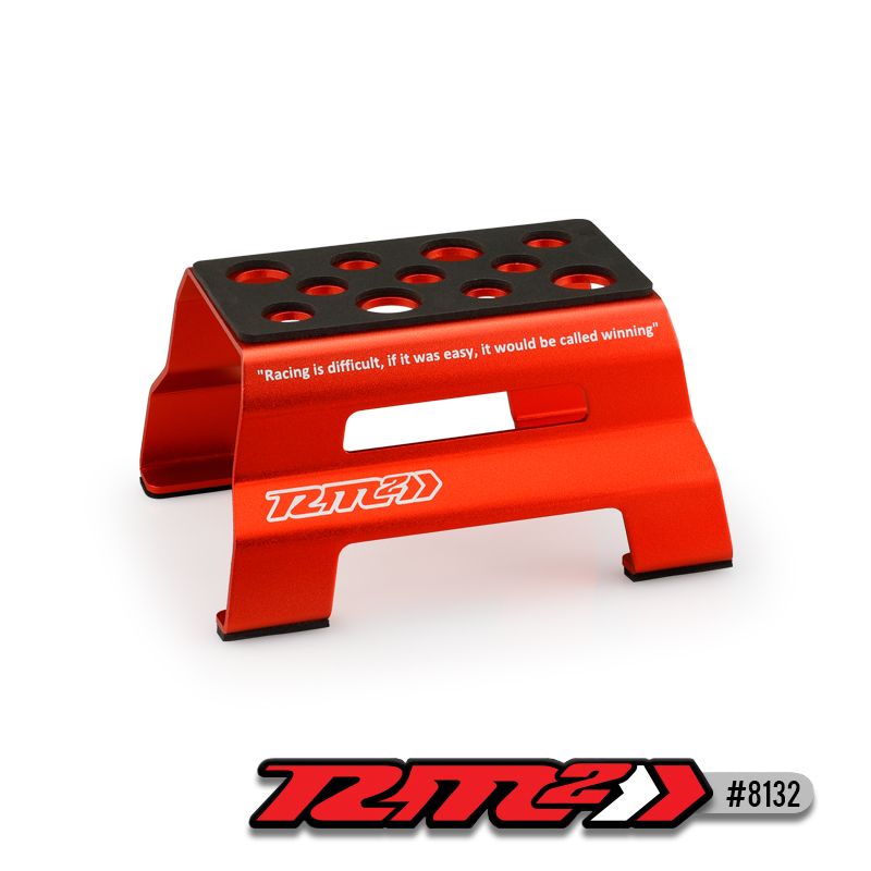Jconcepts RM2 metal car stand - red (1/10th and 1/8th vehicles)