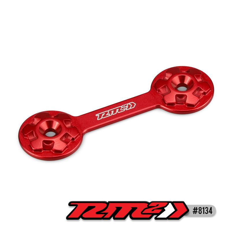JConcepts RM2 bridge 1/8th wing button - red - Click Image to Close