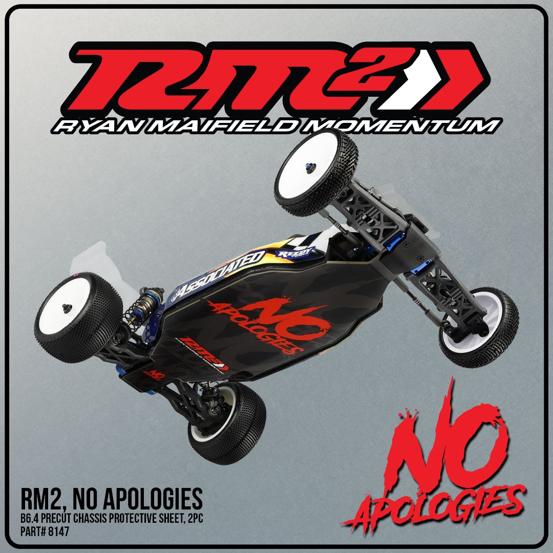 JConcepts RM2, No Apologies B6.4 precut chassis protective sheet