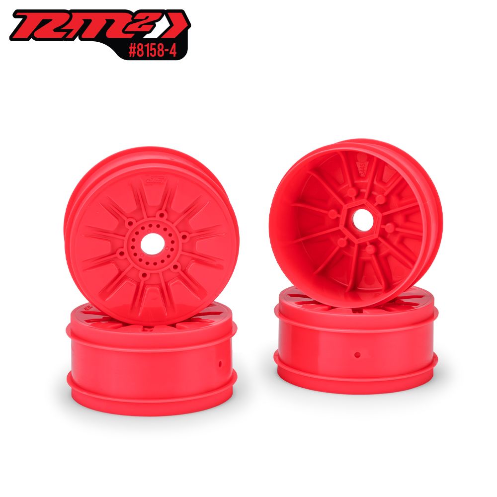JConcepts RM2, Pioneer 1/8th buggy wheel, 83mm - retro pink (4)