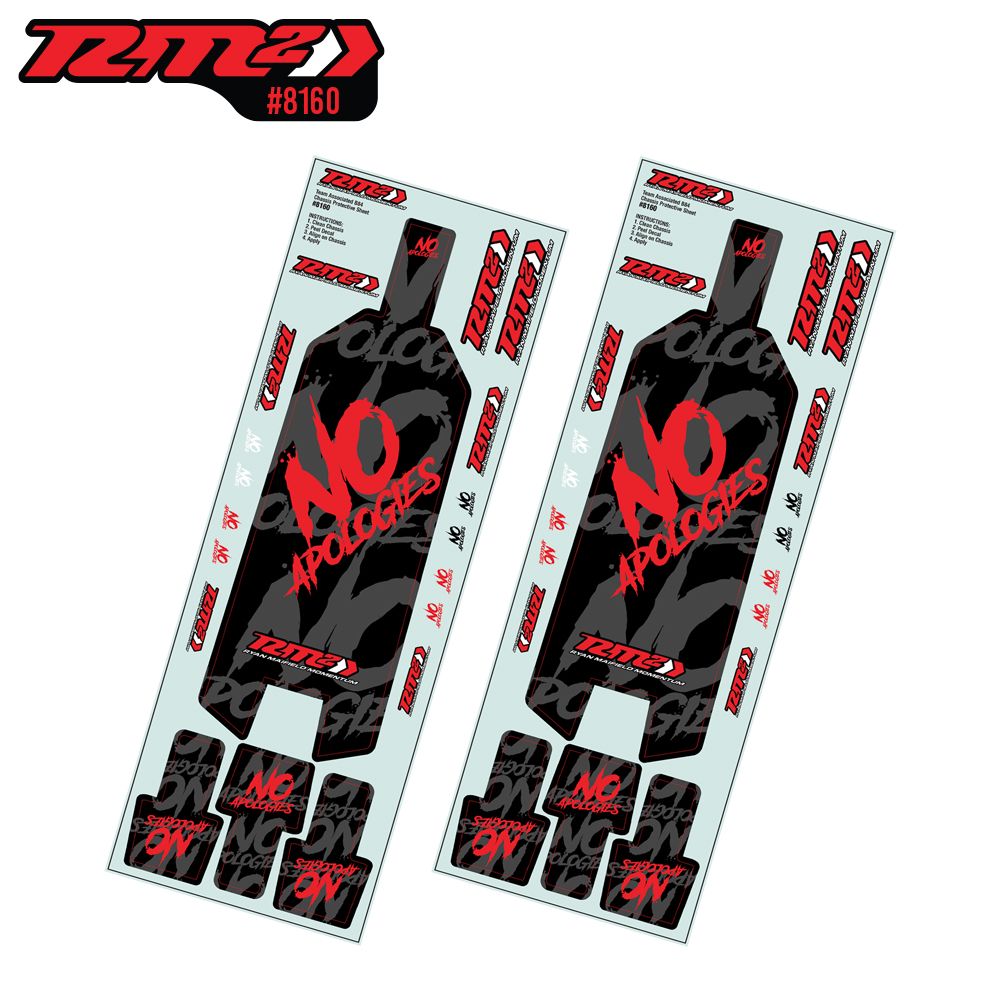 JConcepts RM2, No Apologies B84 pre-cut chassis protector, 2pc