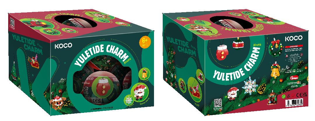 KOCO Christmas Ornament Collection Balls - counter-top display (