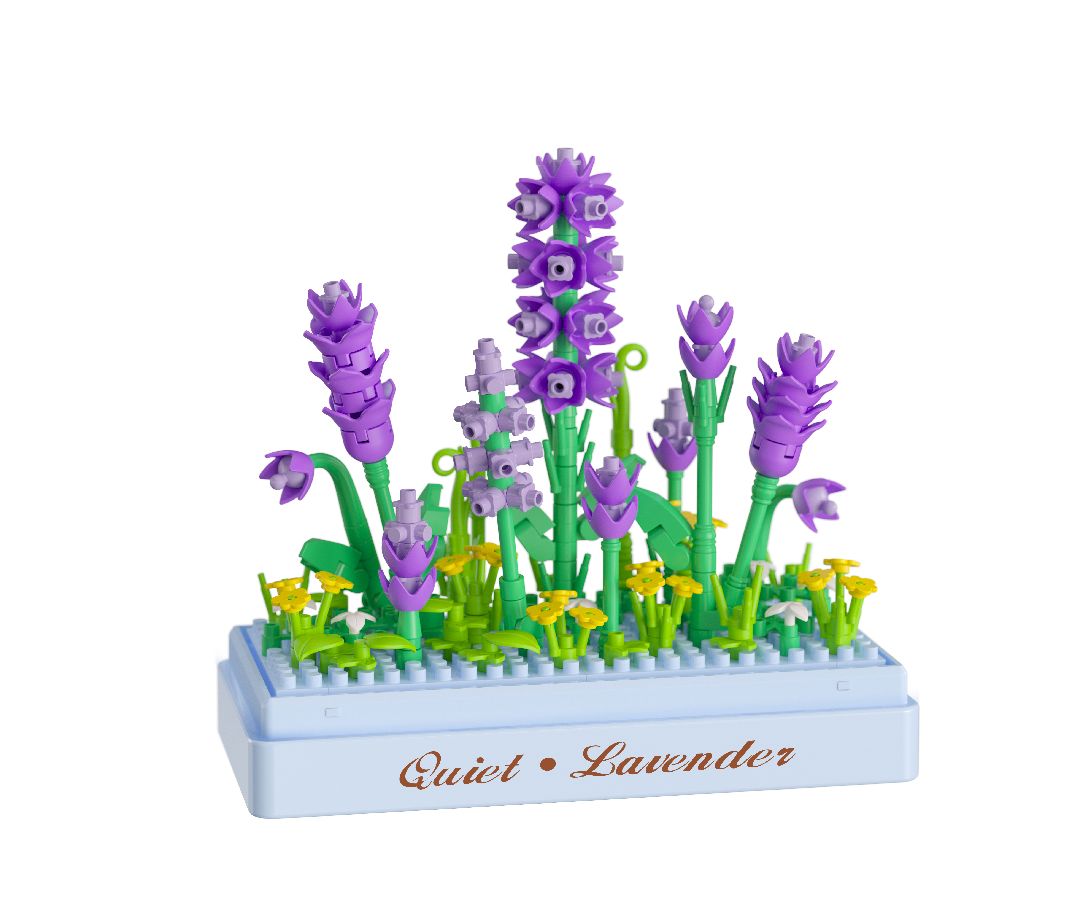 KOCO Preserved Fresh Flower - Lavender - 239 Pieces
