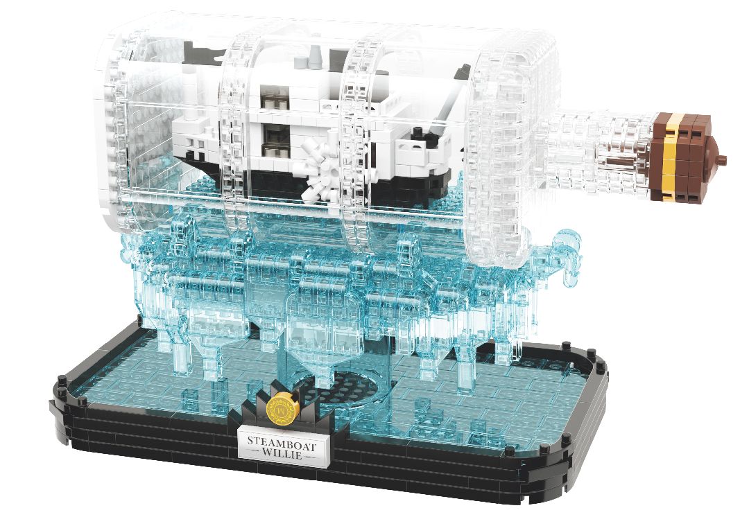 KOCO Drift bottle-Black and white ship - 964 Pieces
