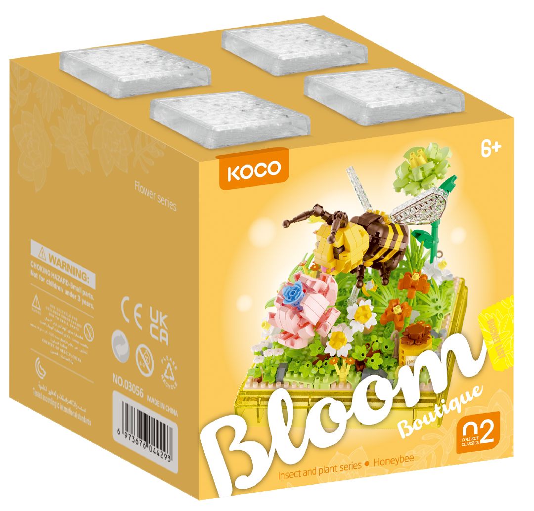 KOCO Insect & plant - Bee - 668 Pieces