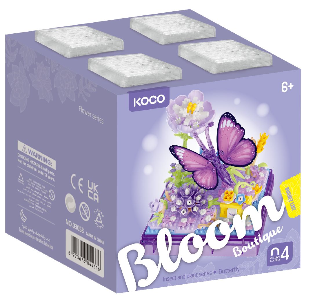 KOCO Insect & plant - butterfly - 471 Pieces