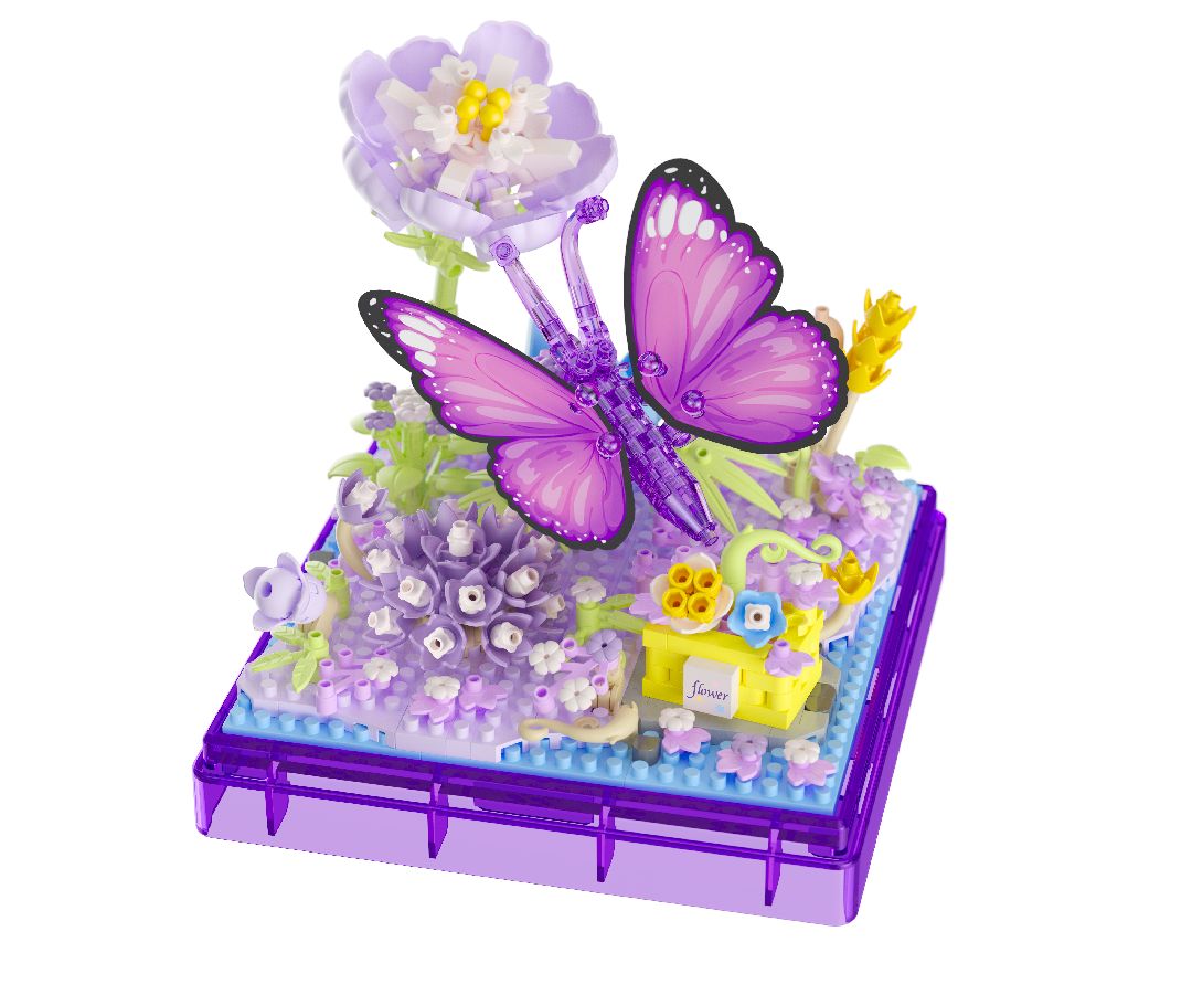KOCO Insect & plant - butterfly - 471 Pieces