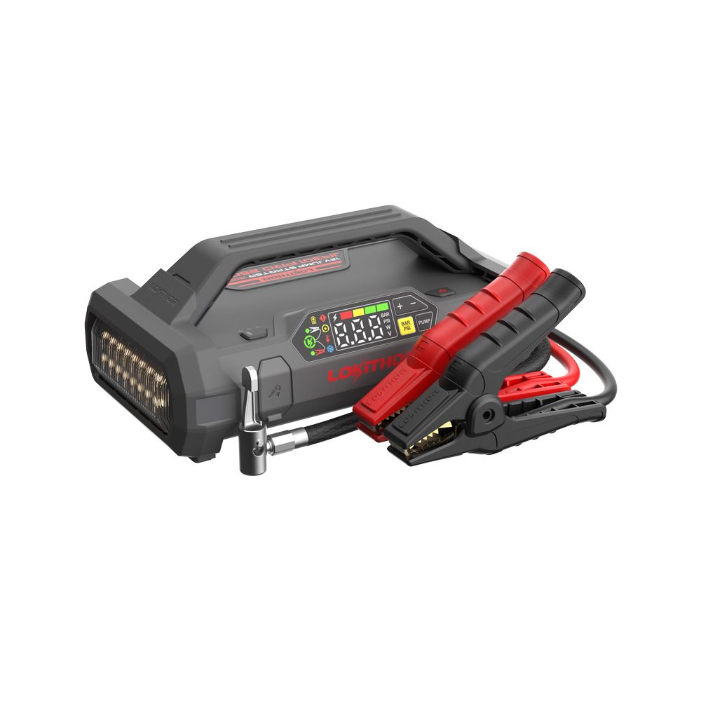 Lokithor 2500A 12V Car Jump Starter with 150PSI Air Inflator