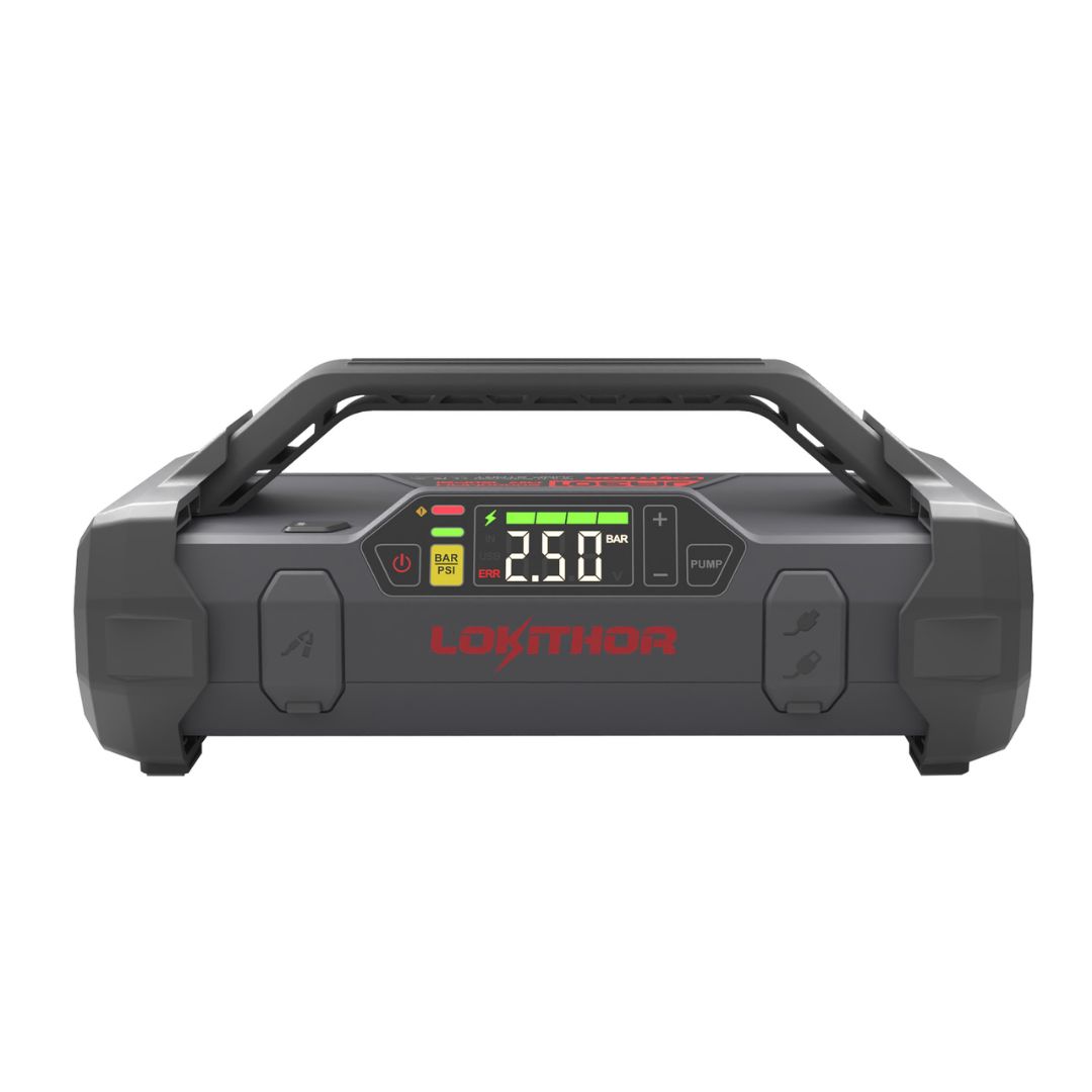 LOKITHOR 2000A 12V Car Jump Starter With 150PSI Air Inflator