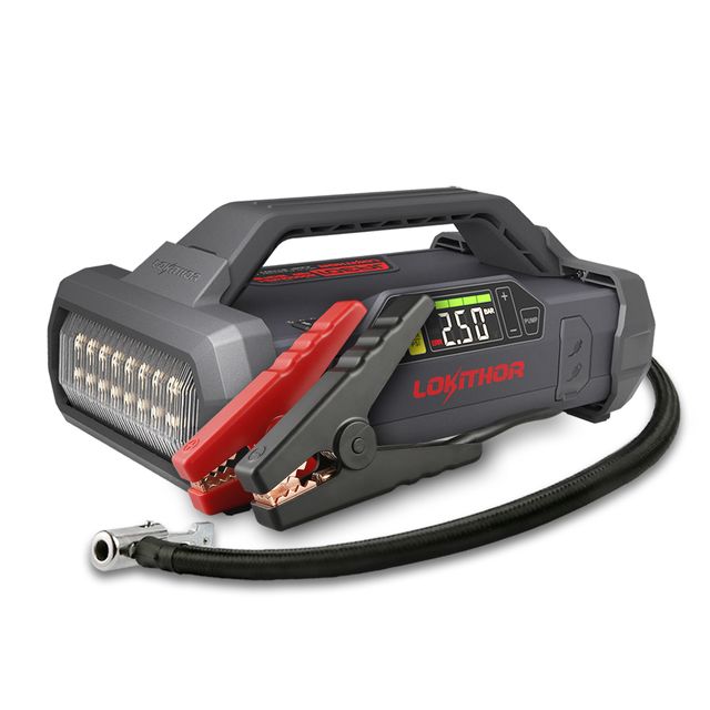 LOKITHOR 2000A 12V Car Jump Starter With 150PSI Air Inflator