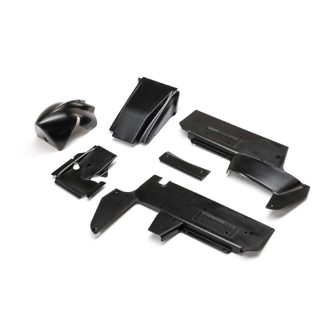 Losi Body Panel Set, Black: 22S Sprint Car