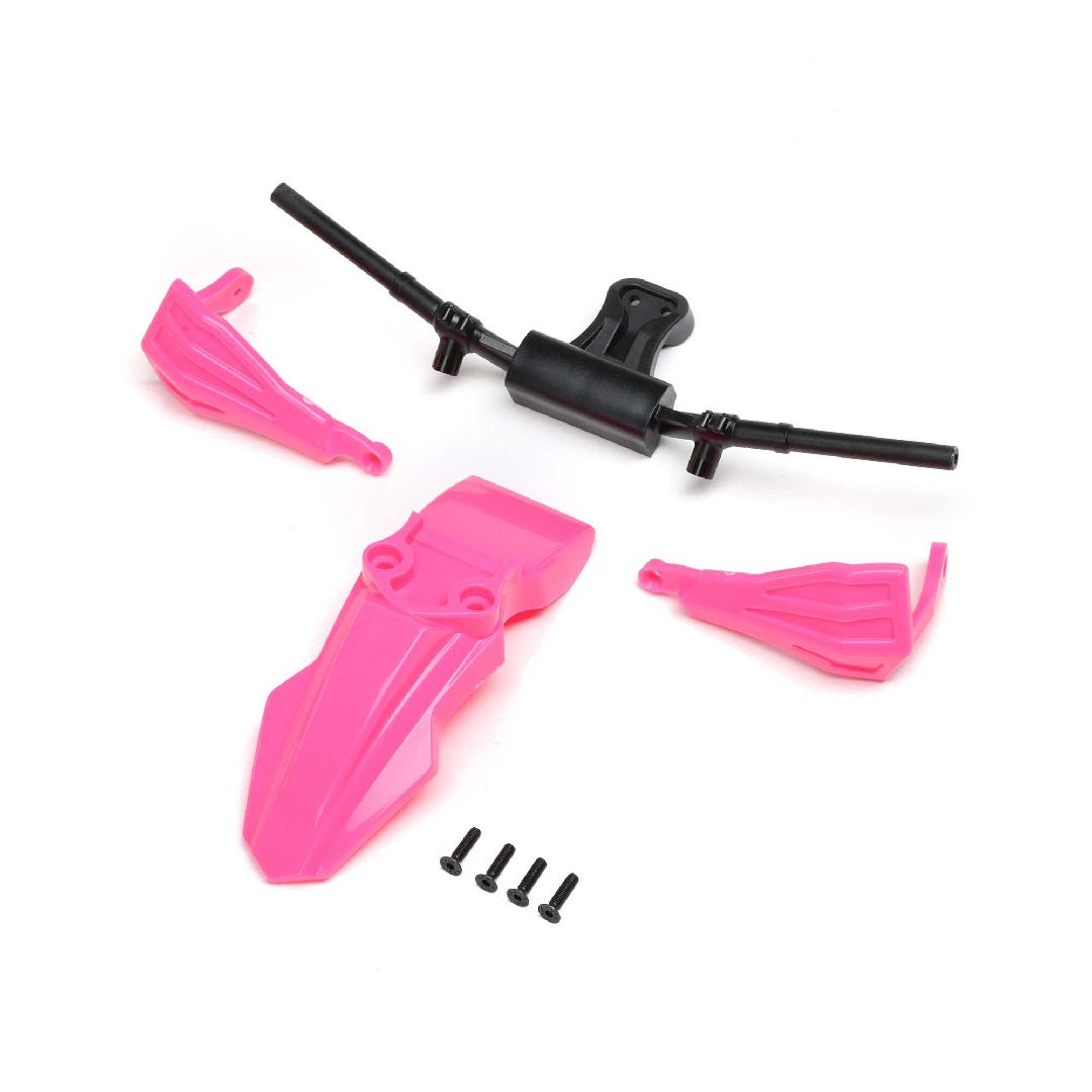 Losi Fender, Handguards & Handle Bars, Pink: PM-SM Losi Fender, Handguards & Handle Bars, Pink: PM-SM