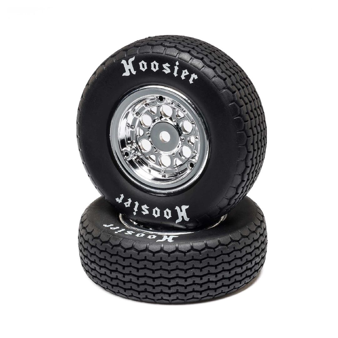 Losi Front Tire Set, Mounted, Hard: 22S Sprint