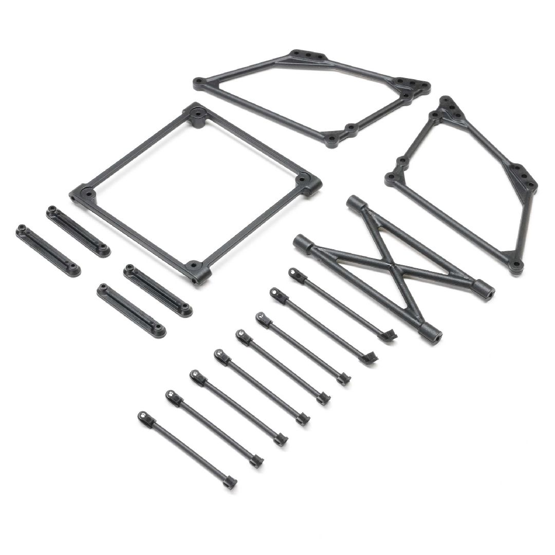 Losi Top Wing Mount Set, Black: 22S Sprint