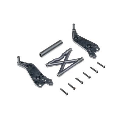 Losi Wheelie Bar Set, Black: Mini LMT