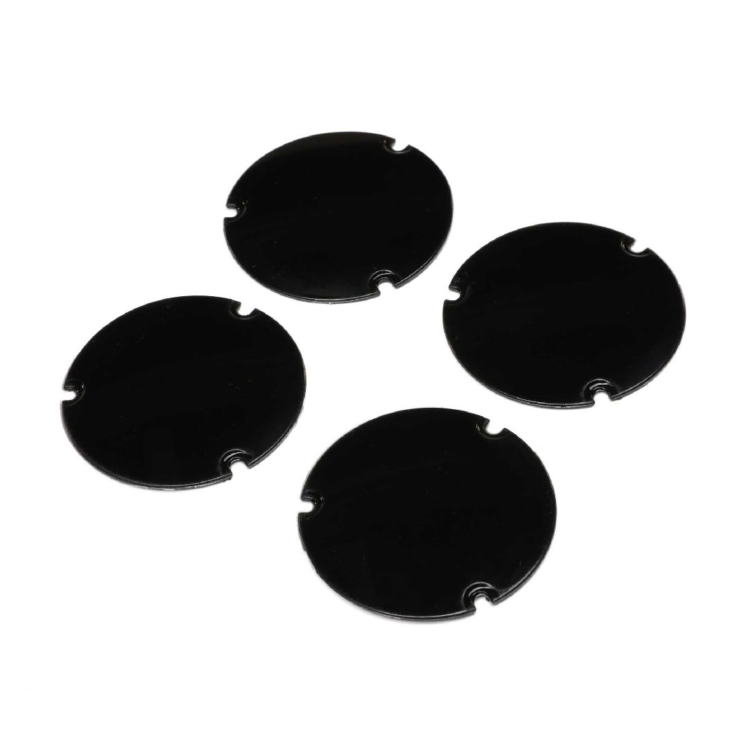 Losi Wheel Cover Set, Black: 22S Sprint