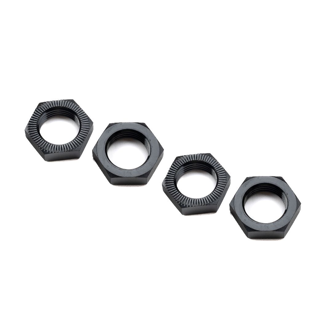 Losi Wheel Nut, Black (4): ALL 5IVE