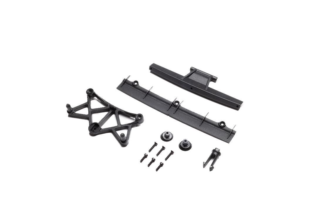 Losi Clipless Body Mount & Spoiler, Body: GROM ALM