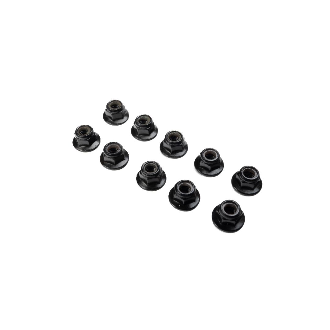 Losi Flanged Nylock Nut, M5 STL (10)