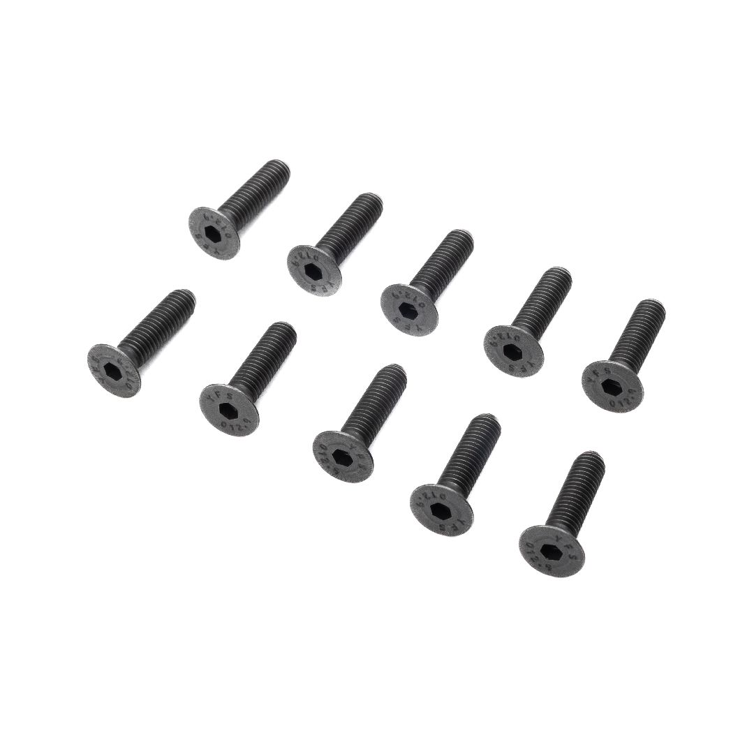 Losi Flat Head Screws, M5 x 20mm STL (10)