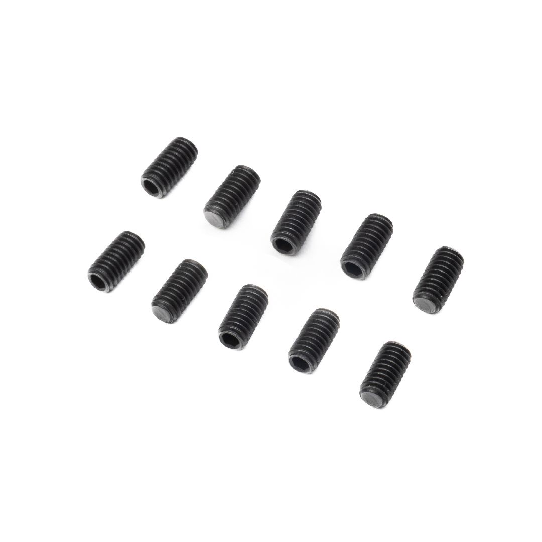 Losi Set Screw, M4 x 8mm Cup Point, STL (10)