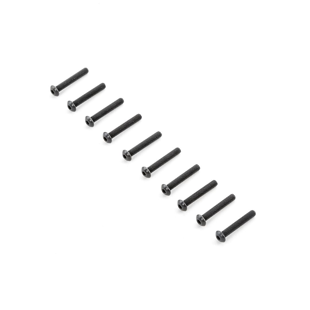 Losi Button Head Screws, M4 x 25mm STL (10)