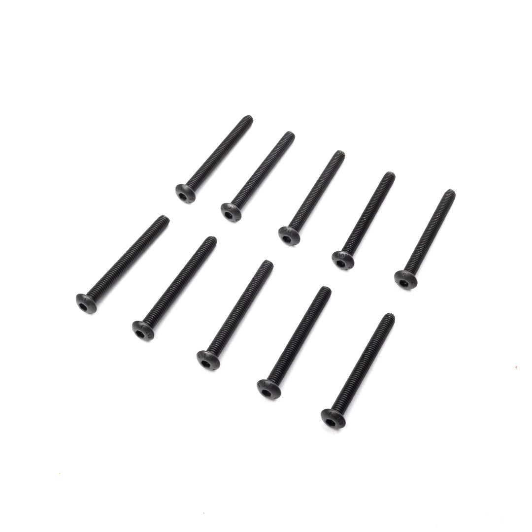 Losi Button Head Screws, M4 x 40mm STL (10)