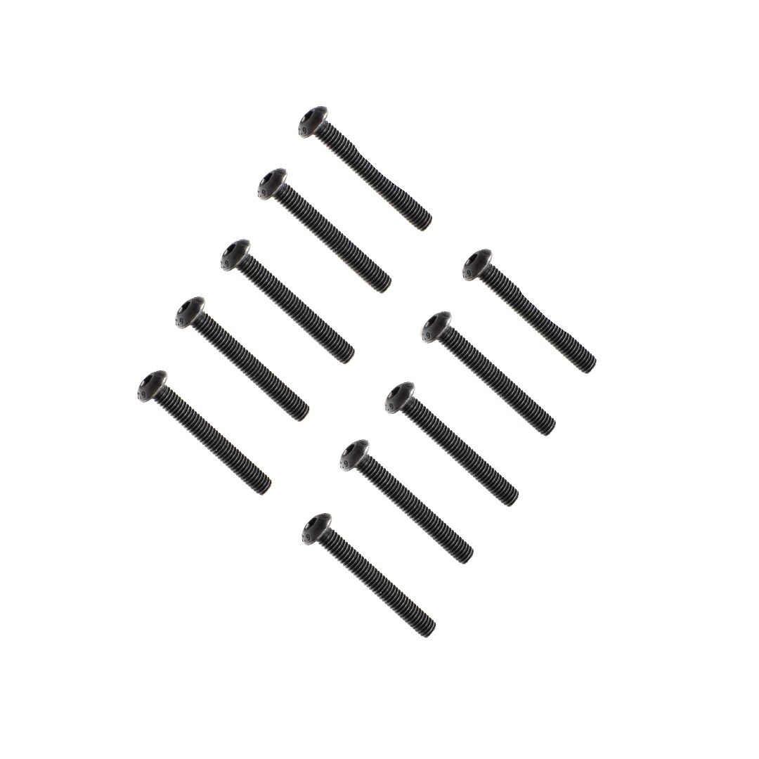 Losi Button Head Screws, M4 x 30mm STL (10)