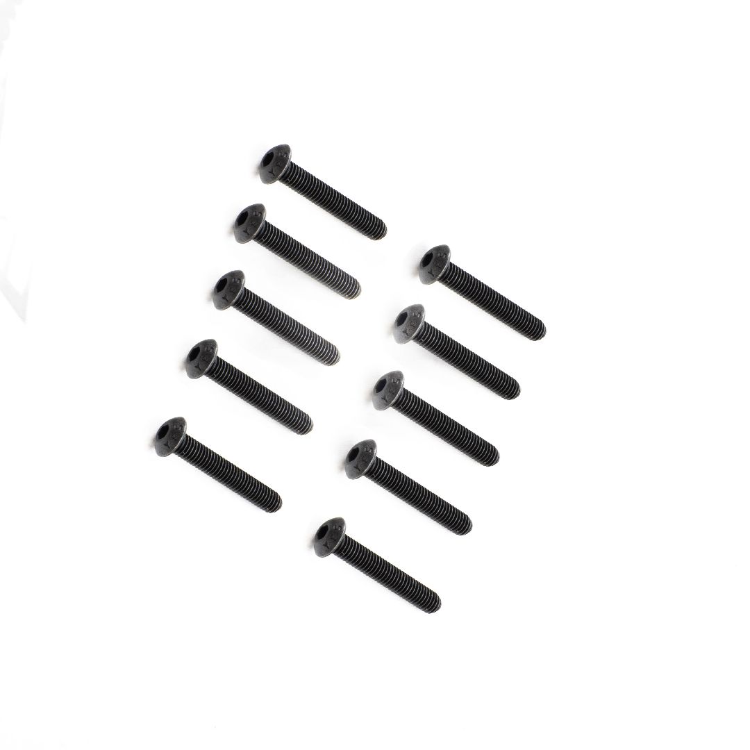 Losi Button Head Screws, M5 x 30mm STL (10)