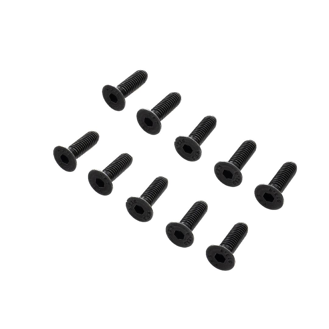 Losi Flat Head Screws, M6 x 20mm STL (10)