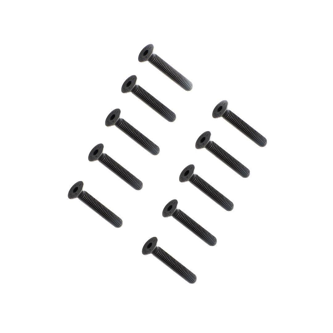 Losi Flat Head Screws, M5 x 30mm STL (10)