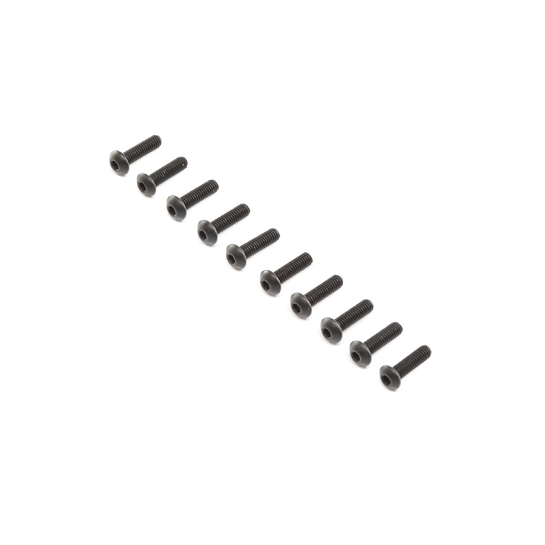 Losi Button Head Screws, M4 x 16mm STL (10)