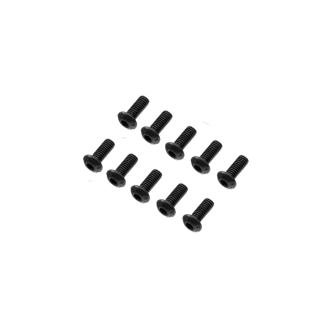 Losi Button Head Screws, M4 x 10mm STL (10)