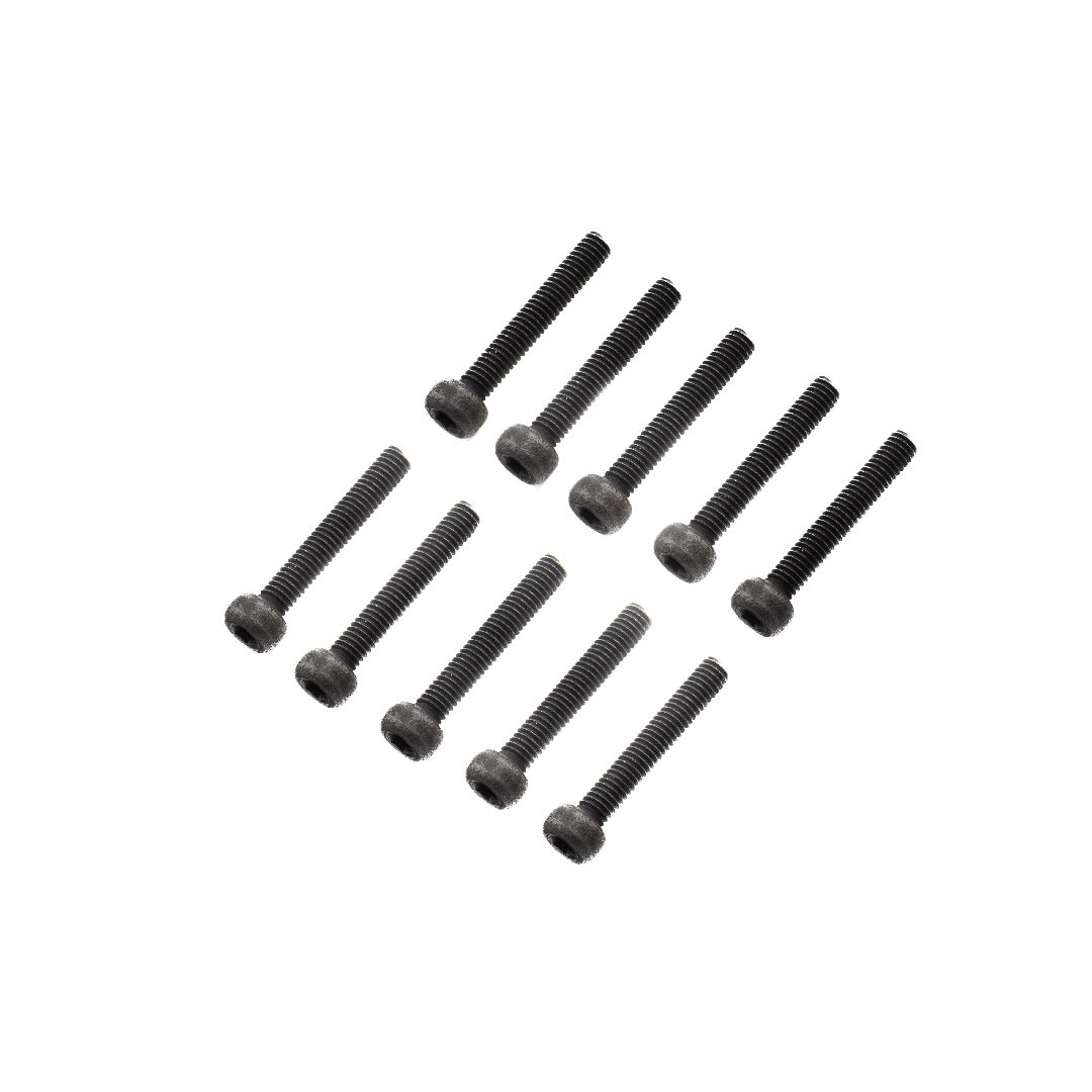 Losi Cap Head Screws, M4 x 25mm STL (10)
