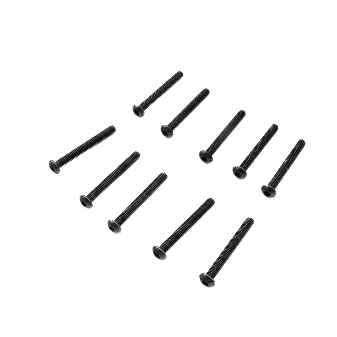 Losi Button Head Screws, M4 x 35mm STL (10)