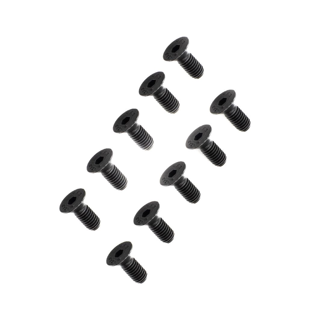 Losi Flat Head Screws, M5 x 12mm STL (10)