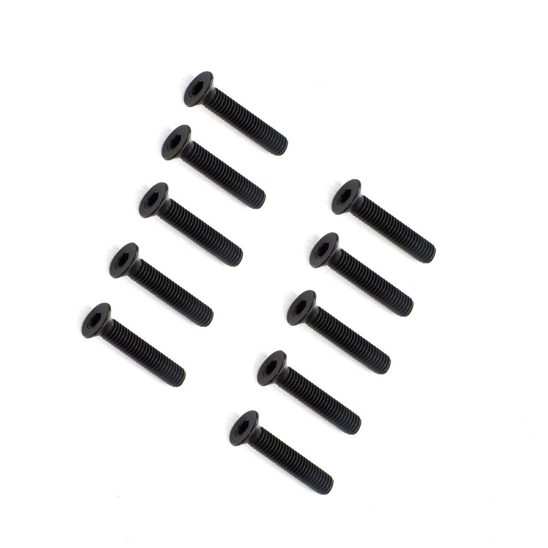 Losi Flat Head Screws, M5 x 25mm STL (10)