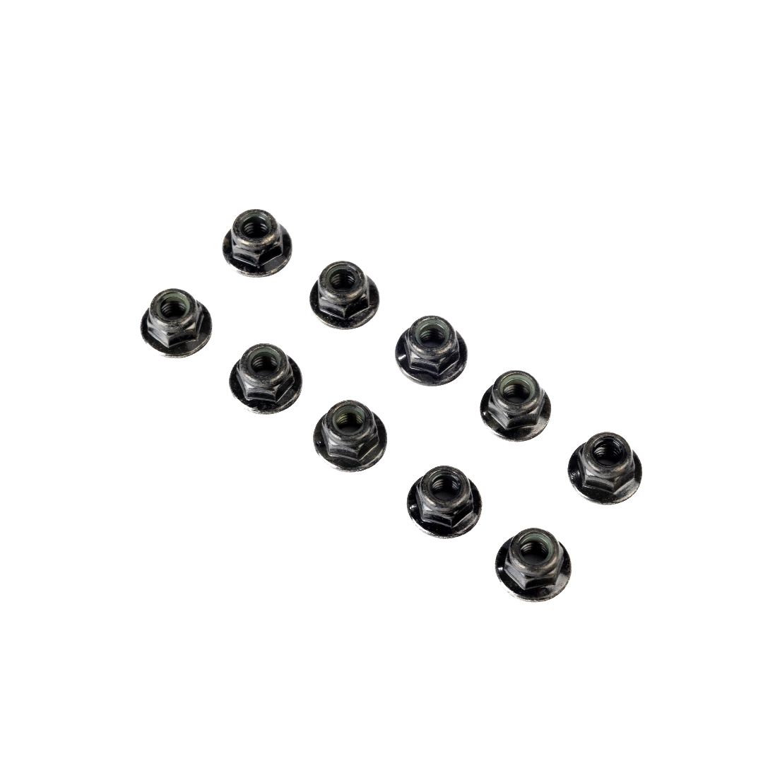 Losi Flanged Nylock Nut, M6 STL (10)