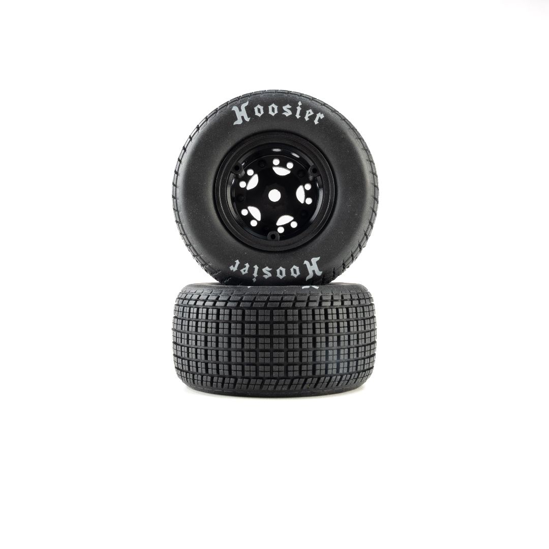 Losi 22S DLM Hoosier Tires Medium Mounted (2) - Black