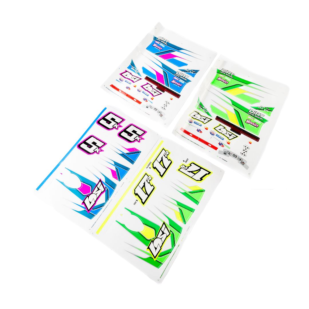 Losi 22S DLM Graphics Set - Blue/Green
