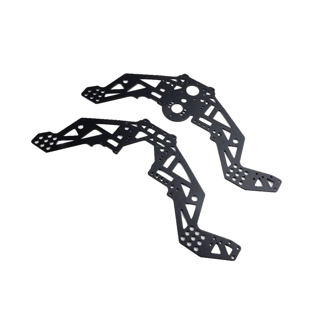 Losi Chassis Plate Set V3: Mini LMT (Sparkle Smash Only) - Black
