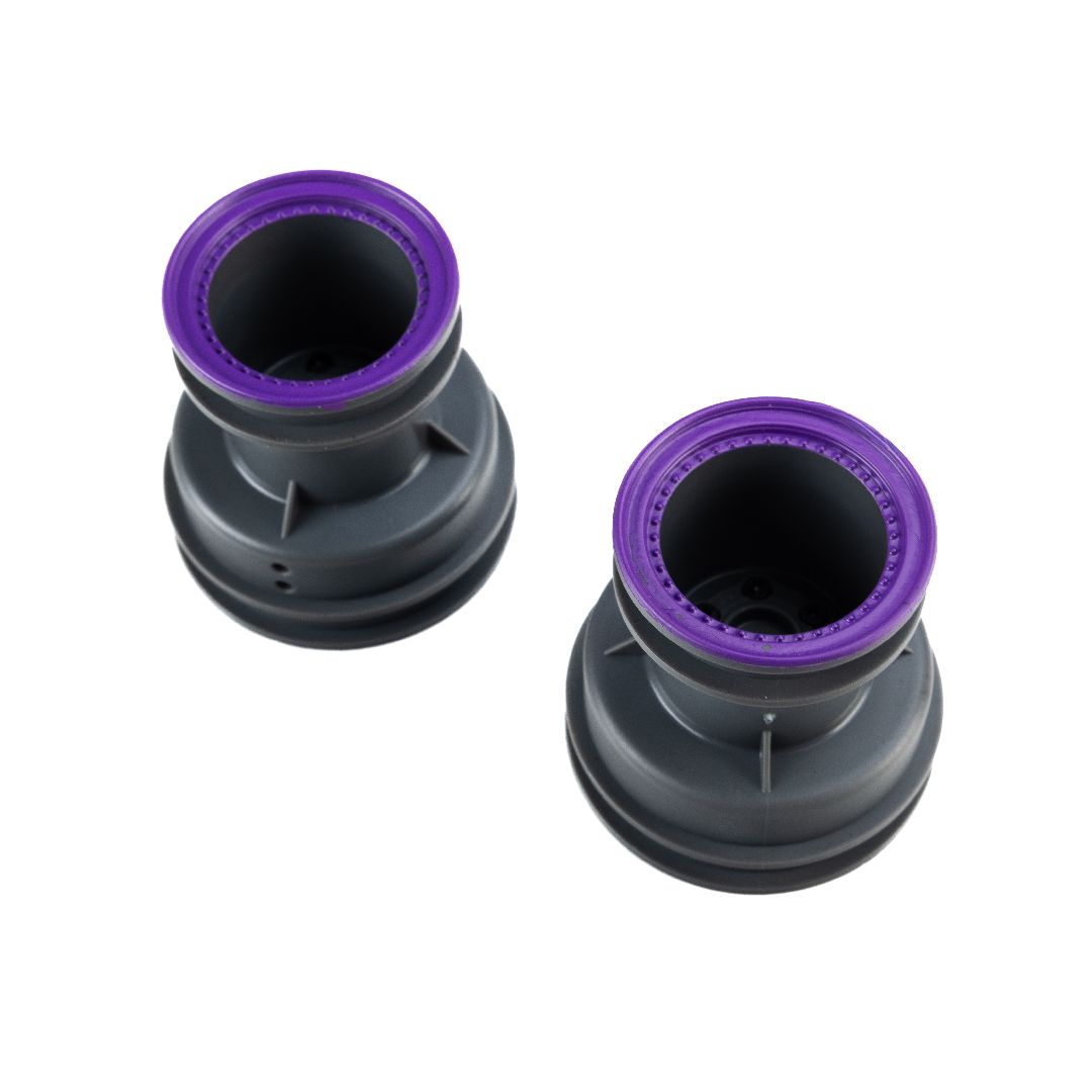 Losi MT Wheel, Purple Beadlock, Lt Grey: Mini LMT (2)