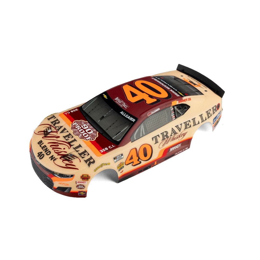 Losi J. Allgaier #40 Travellers Whiskey 2026 Body: NASCAR GROM