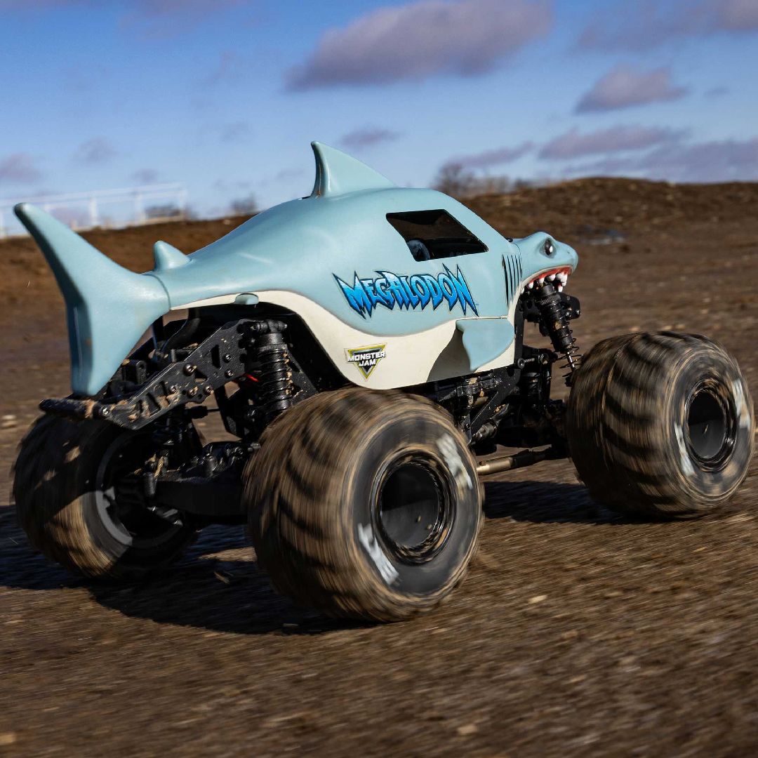 Losi 1/18 Mini LMT Megalodon 4X4 Monster Truck RTR - Blue