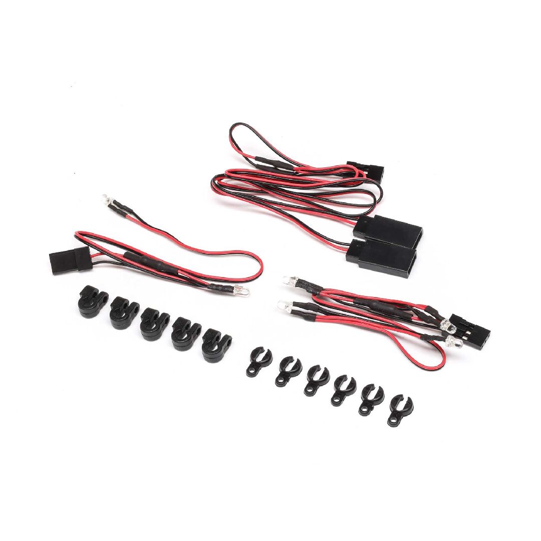 Losi LED Set w/Holder (6) & Wire Keep (5): RZR Rey