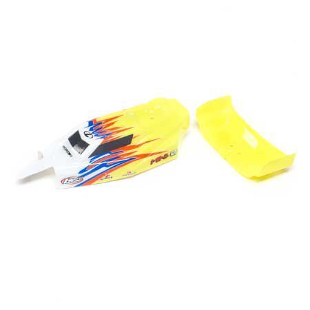 Losi Body, Wing, Yellow/White: Mini-B